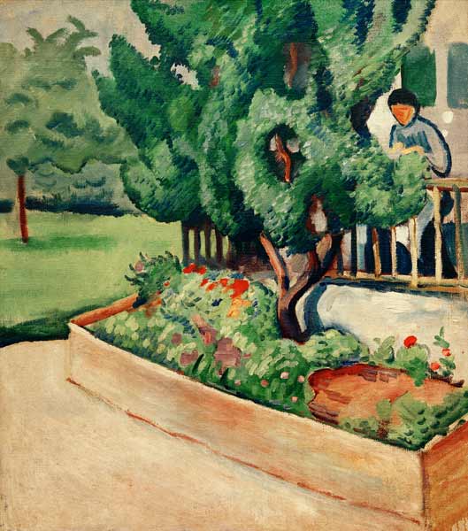 Davanti alla casa a Tegernsee I – August Macke August Macke 2025-01-28