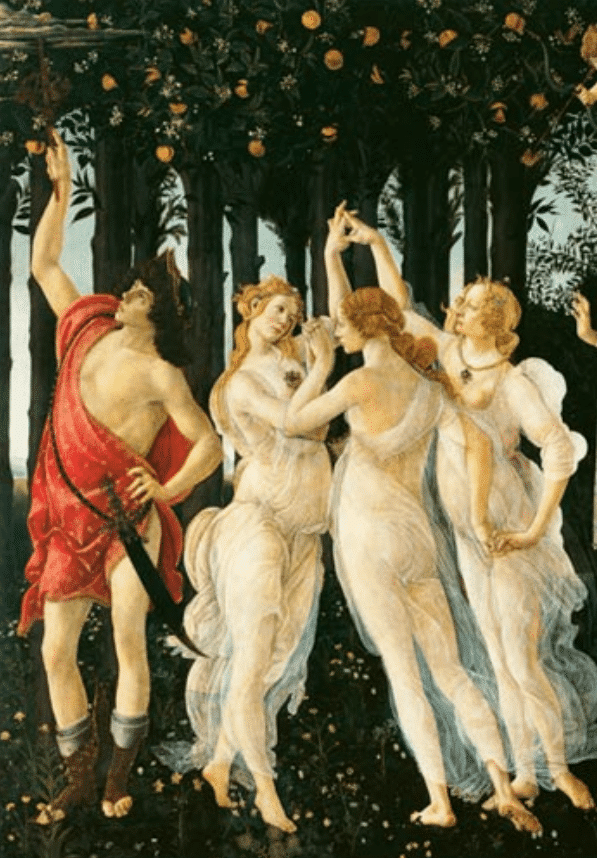 Primavera: Dettaglio delle Tre Grazie e di Mercurio – Sandro Botticelli Sandro Botticelli 2024-11-21