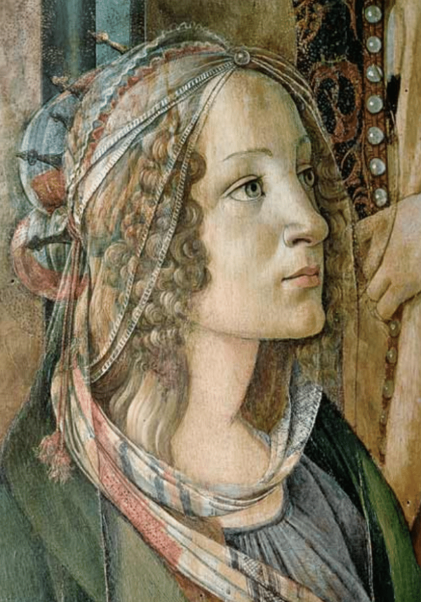 Dettaglio di Santa Caterina del retablo di San Barnaba – Sandro Botticelli Sandro Botticelli 2024-11-21