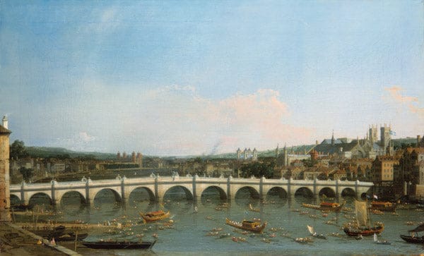 Il ponte di Westminster visto dal nord con il palazzo di Lambeth in lontananza – Giovanni Antonio Canal Canaletto 2024-11-14