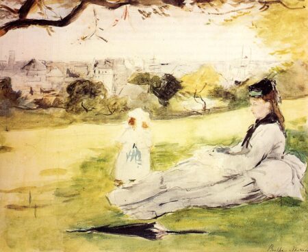 Donna e bambino seduti in un prato – Berthe Morisot Berthe Morisot 2025-01-22