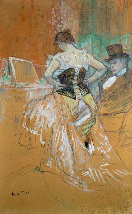 Donna con corsetto – Toulouse Lautrec Henri de Toulouse-Lautrec 2024-11-20