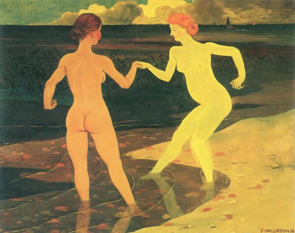 Donna con una serva che si sta facendo il bagno – Félix Edouard Vallotton Félix Vallotton 2024-11-21