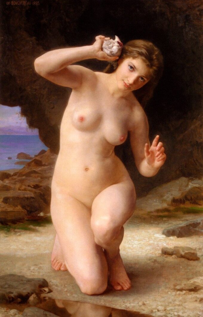 Donna con una conchiglia – William Bouguereau William Bouguereau 2024-09-19