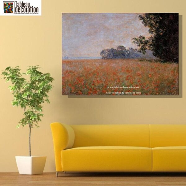 Champ d’avoine aux coquelicots – Tableau Monet Claude Monet 2024-11-21 6