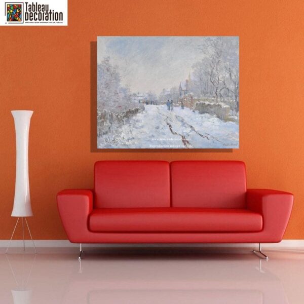 Rue sotto la neve, Argenteuil – Tavola neve di Monet Claude Monet 2024-11-21 4