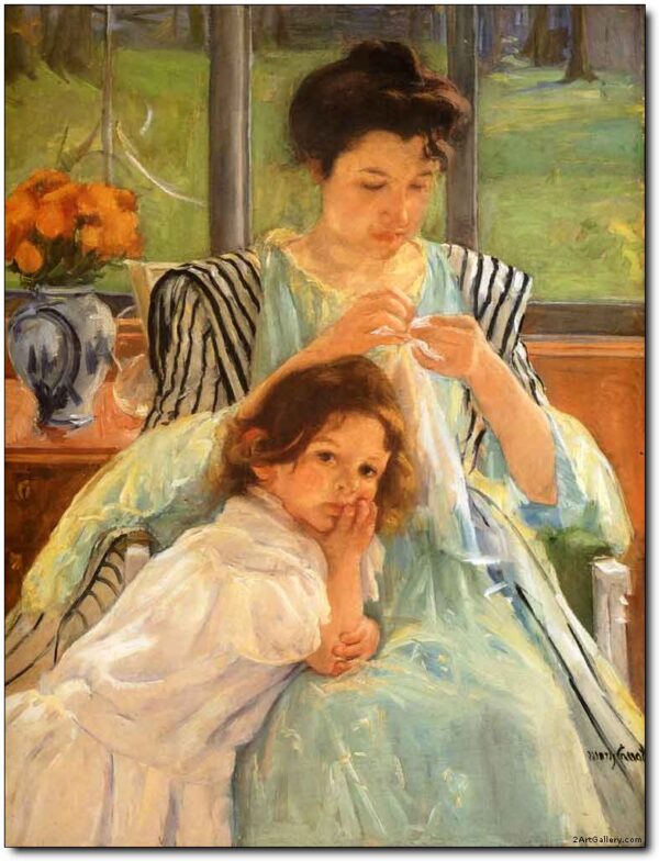 Giovane madre che cuce – Mary Cassatt Mary Cassatt 2024-11-14