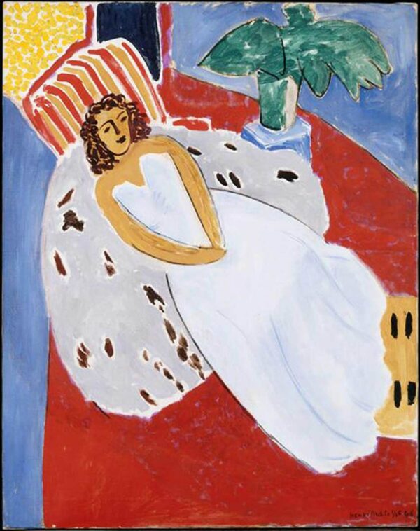 Giovane donna su sfondo bianco e rosso – Matisse Henri Matisse 2024-11-21