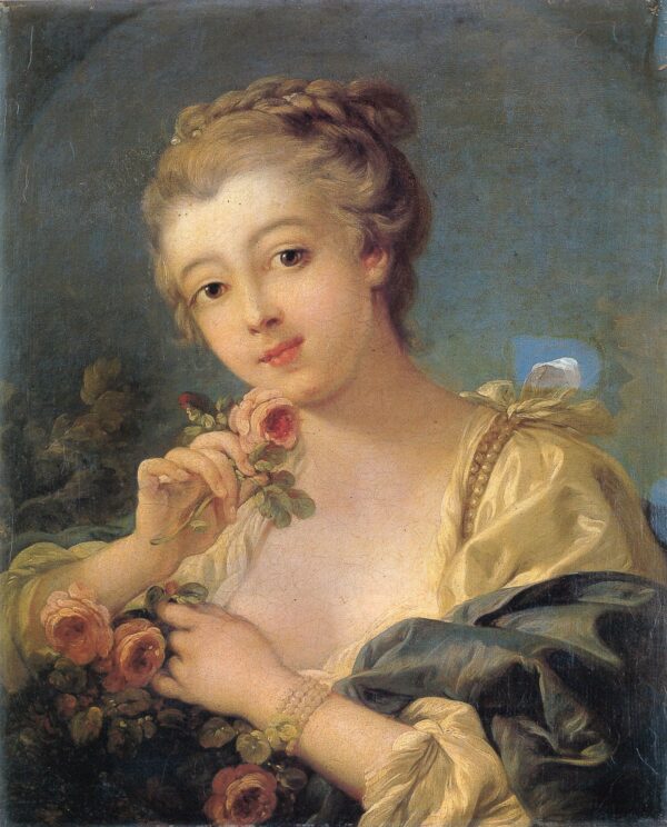 Giovane donna con un mazzo di rose – François Boucher François Boucher 2024-11-14