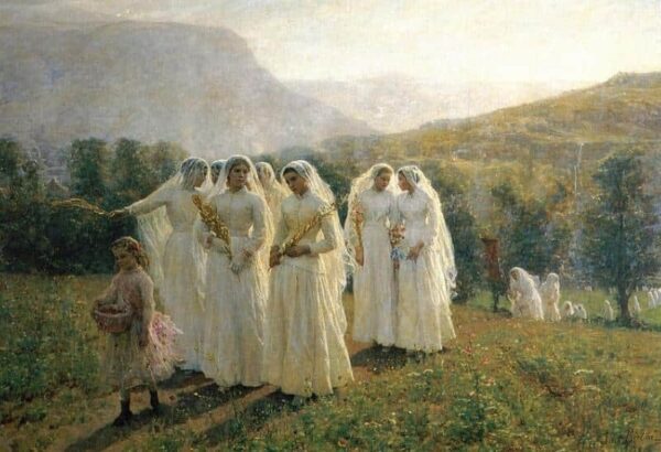 Giovani donne che si recano in processione – Jules Breton Jules Breton 2024-11-14