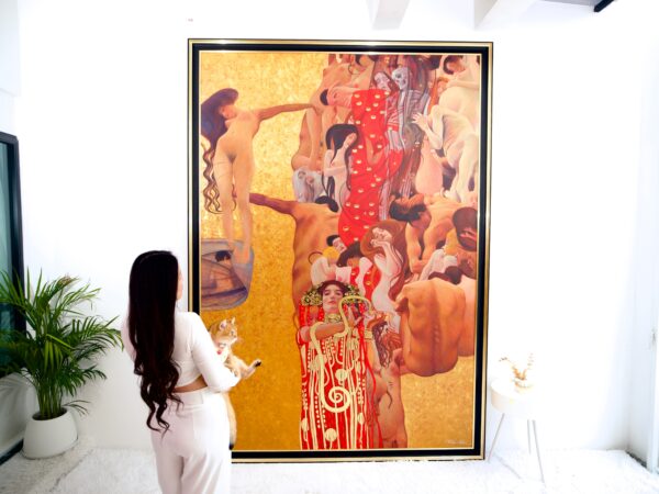 La Medicina – Un capolavoro reinventato di Gustav Klimt dal Maestro Apollon | 180 x 270 cm Copia di arte 2025-01-22 6