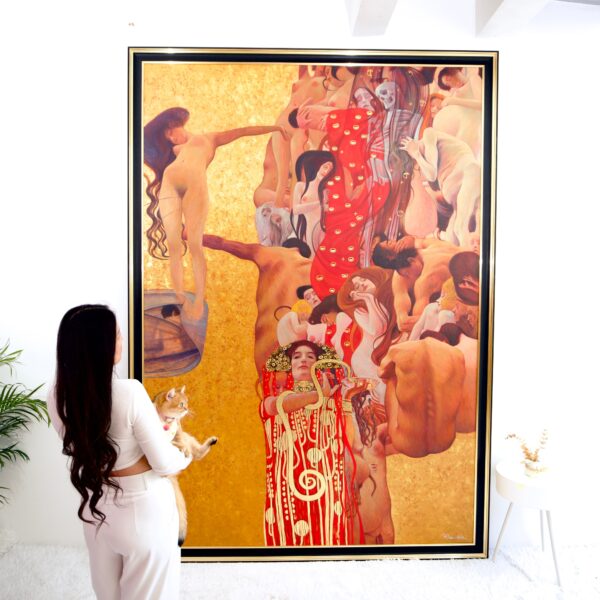 La Medicina – Un capolavoro reinventato di Gustav Klimt dal Maestro Apollon | 180 x 270 cm Copia di arte 2025-01-22 3