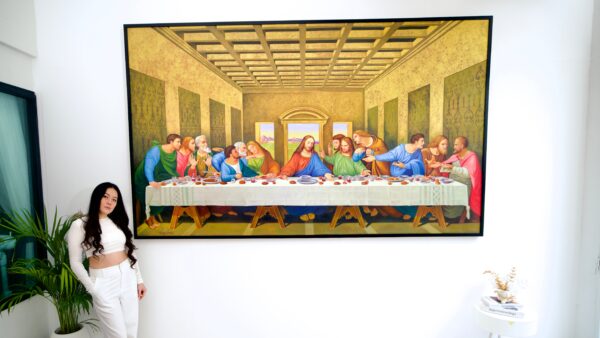 L’Ultima Cena – Un Capolavoro Rielaborato di Leonardo Da Vinci di Master Apollon | – 270 X 160 CM Copia di arte 2025-01-22 3