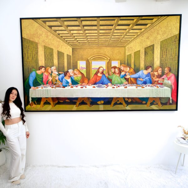 The Last Supper – A Reimagined Leonardo Da Vinci Masterpiece by Master Apollon | – 270 X 160 CM Copia di arte 2025-01-21