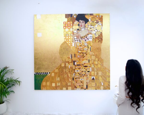 Ritratto di Adele Bloch-Bauer – Un capolavoro reinventato di Gustav Klimt di Master Apollon | 200 x 200 cm Copia di arte 2025-02-01