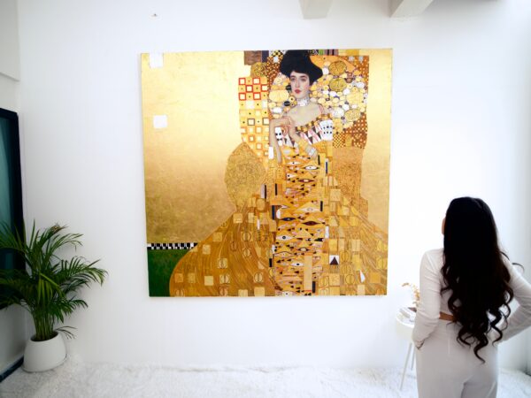 Ritratto di Adele Bloch-Bauer – Un capolavoro reinventato di Gustav Klimt di Master Apollon | 200 x 200 cm Copia di arte 2025-01-22 3