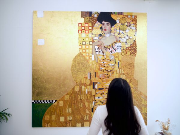 Ritratto di Adele Bloch-Bauer – Un capolavoro reinventato di Gustav Klimt di Master Apollon | 200 x 200 cm Copia di arte 2025-01-22 6