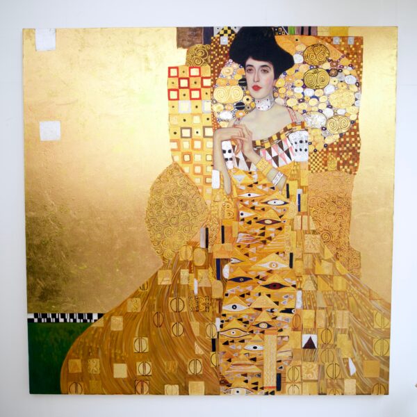 Ritratto di Adele Bloch-Bauer – Un capolavoro reinventato di Gustav Klimt di Master Apollon | 200 x 200 cm Copia di arte 2025-01-22 7