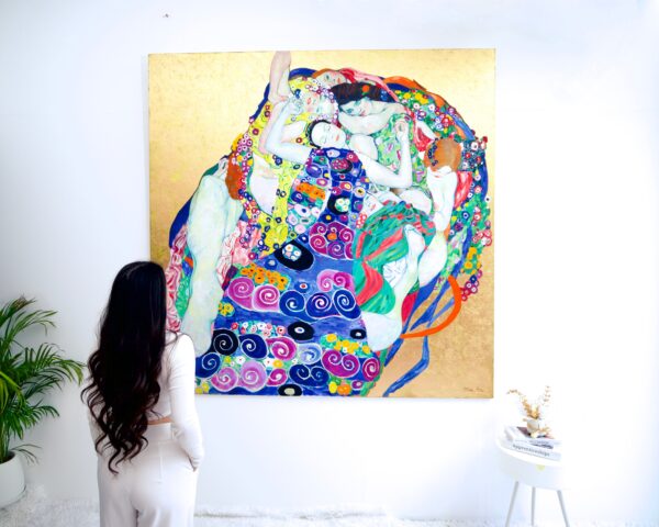 Le Donne – Un Capolavoro Rielaborato di Gustav Klimt di Master Apollon | 200 x 200 cm Copia di arte 2025-02-01