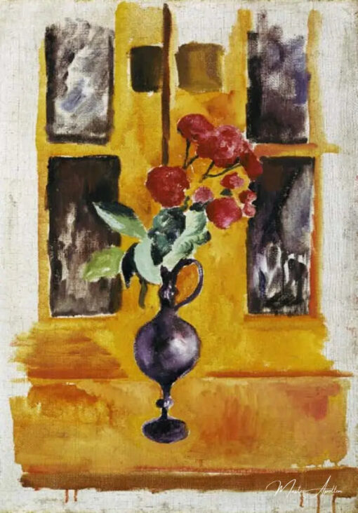 Rose giapponesi nel vetro blu – August Macke August Macke 2025-05-11