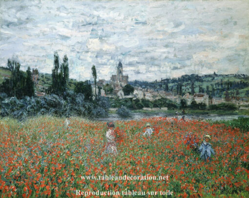 Campo di papaveri vicino a Vétheuil – Dipinto di Monet Claude Monet 2025-05-16