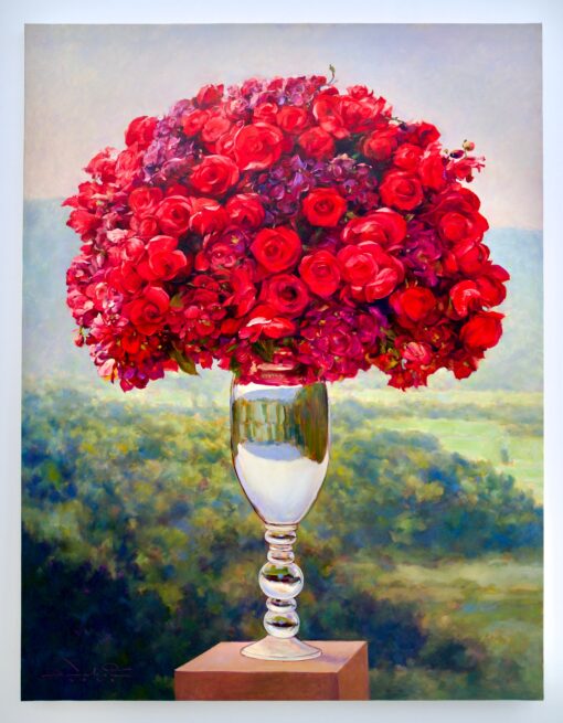 Bouquet di Rose | 100 x 130 cm Pittura Originale in Vendita 2025-05-23 6