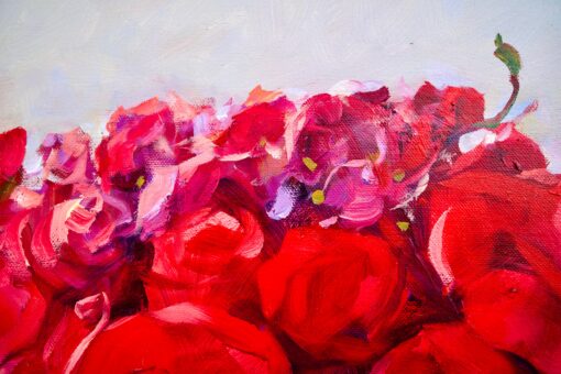 Bouquet di Rose | 100 x 130 cm Pittura Originale in Vendita 2025-05-23 3