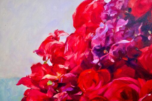 Bouquet di Rose | 100 x 130 cm Pittura Originale in Vendita 2025-05-23 4