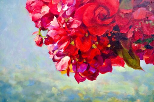 Bouquet di Rose | 100 x 130 cm Pittura Originale in Vendita 2025-05-23 18