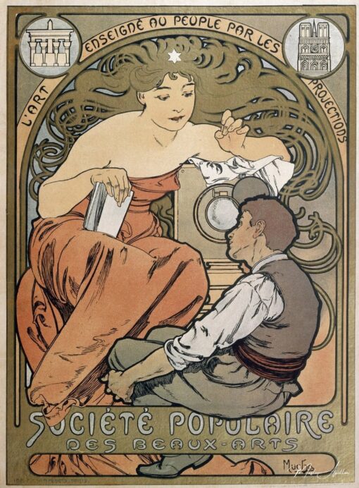 Manifesto per la Società Popolare delle Belle Arti – Mucha Alphonse Mucha 2025-05-06