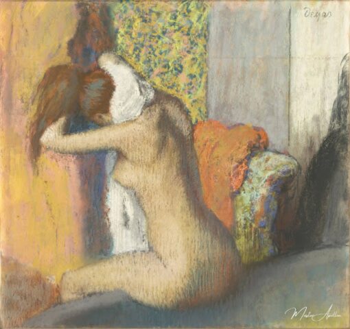 Dopo il bagno, donna nuda che si asciuga il collo – Edgar Degas Edgar Degas 2025-05-01