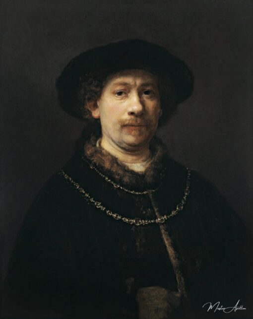 Autoritratto con berretto e due catene d’oro – Rembrandt van Rijn Rembrandt van Rijn 2025-05-01