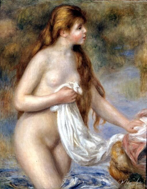 Bagnante dai capelli lunghi – Pierre-Auguste Renoir Pierre-Auguste Renoir 2025-05-03