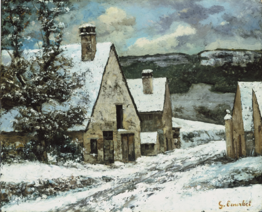 Bordure di villaggio in inverno – Gustave Courbet Gustave Courbet 2025-05-07