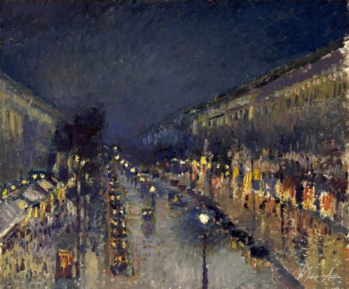 Boulevard Montmartre, Effetto di notte – Camille Pissarro Camille Pissarro 2025-05-07