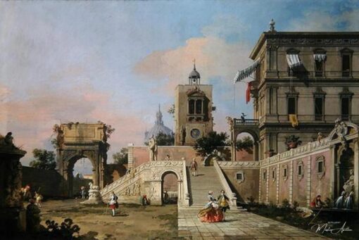 Capriccio di due volée di scale che conducono a un palazzo, verso il 1750 (olio su tela) – Giovanni Antonio Canal Giovanni Antonio Canal 2025-06-01