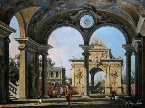 Capriccio di un arco di trionfo visto attraverso una volta ornata, verso il 1750 – Giovanni Antonio Canal Giovanni Antonio Canal 2025-06-01
