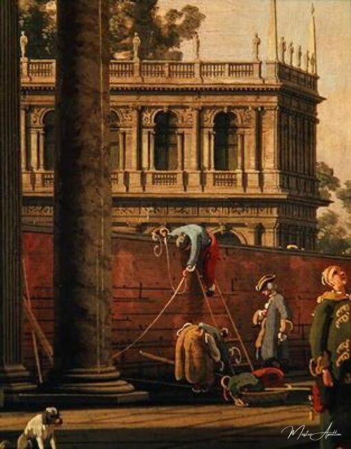 Capriccio di un uomo che scala un muro (olio su tela) – Giovanni Antonio Canal Giovanni Antonio Canal 2025-06-01