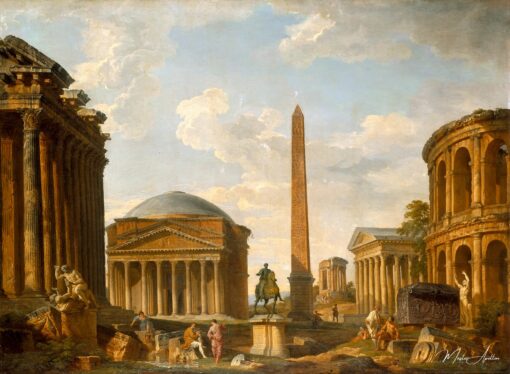 Capriccio romano: Il Pantheon e altri monumenti, 1735 – Giovanni Paolo Panini Giovanni Paolo Panini 2025-06-01