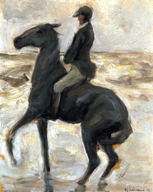 Cavaliere sulla spiaggia, di fronte a sinistra – Max Liebermann Max Liebermann 2025-05-19