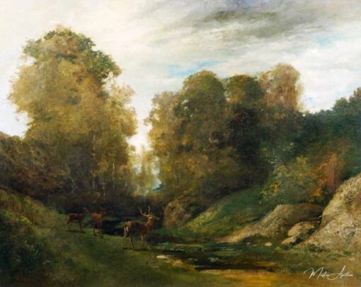 Cervo al bordo del fiume – Gustave Courbet Gustave Courbet 2025-05-17