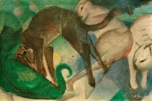 Chat che giocano (dipinto di gatti) – Franz Marc Franz Marc 2025-05-18