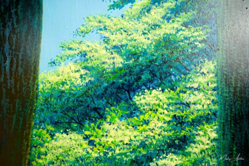 Sentiero nella Foresta Verde | 130 x 190 cm Pittura Originale in Vendita 2025-04-28 6