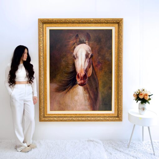 Cheval | 100 x 130 cm Pittura Originale in Vendita 2025-04-28 8