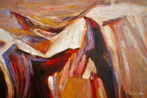 Cavallo Astratto | 100 x 100 cm Pittura Originale in Vendita 2025-04-28 8