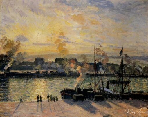 Tramonto, Porto di Rouen – Camille Pissarro Camille Pissarro 2025-05-20
