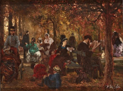 Nel giardino del Lussemburgo (memoria del giardino del Lussemburgo) – Adolph von Menzel Adolph von Menzel 2025-05-29