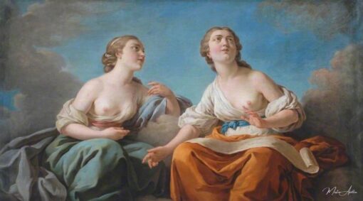 Due muse, allegoria dei cinque sensi (sopra la porta) – Louis Jean François Lagrenée Louis Jean François Lagrenée 2025-05-23