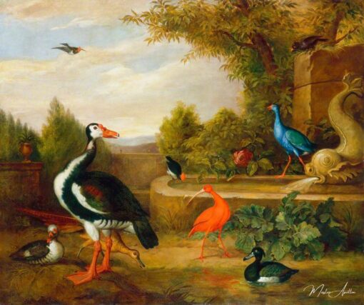 Diversi tipi di uccelli (con un martin pescatore e una fontana) – Tobias Stranover Tobias Stranover 2025-05-28