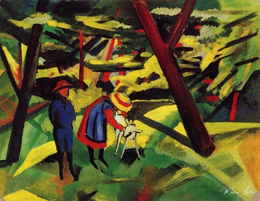 Bambini con la capra nella foresta – August Macke August Macke 2025-04-18